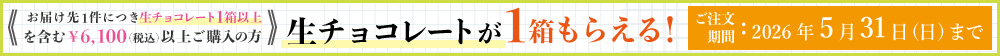 生チョコレートキャンペーン