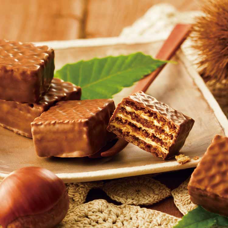 チョコレートウエハース[モンブランクリーム12個入]