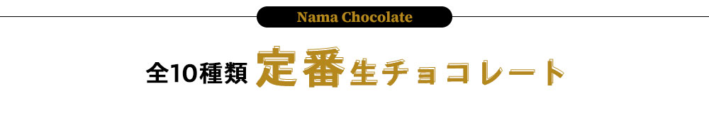 全10種類定番生チョコレート