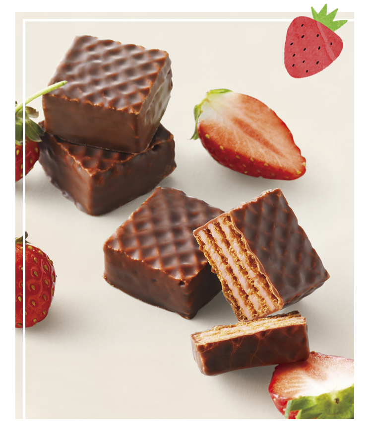チョコレートウエハース[いちごクリーム12個入]