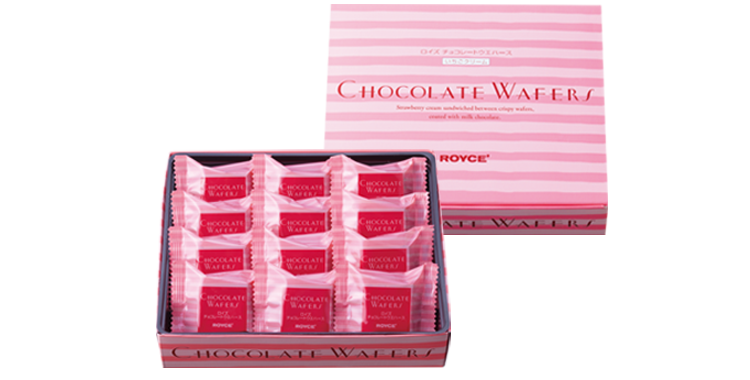 チョコレートウエハース[いちごクリーム12個入]
