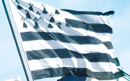 ブルターニュの旗の写真