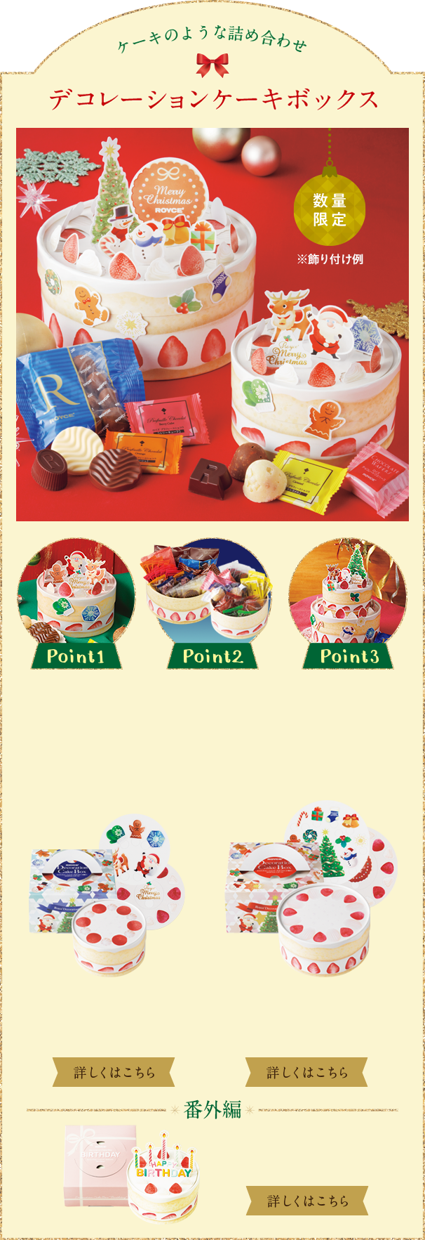 デコレーションケーキボックス