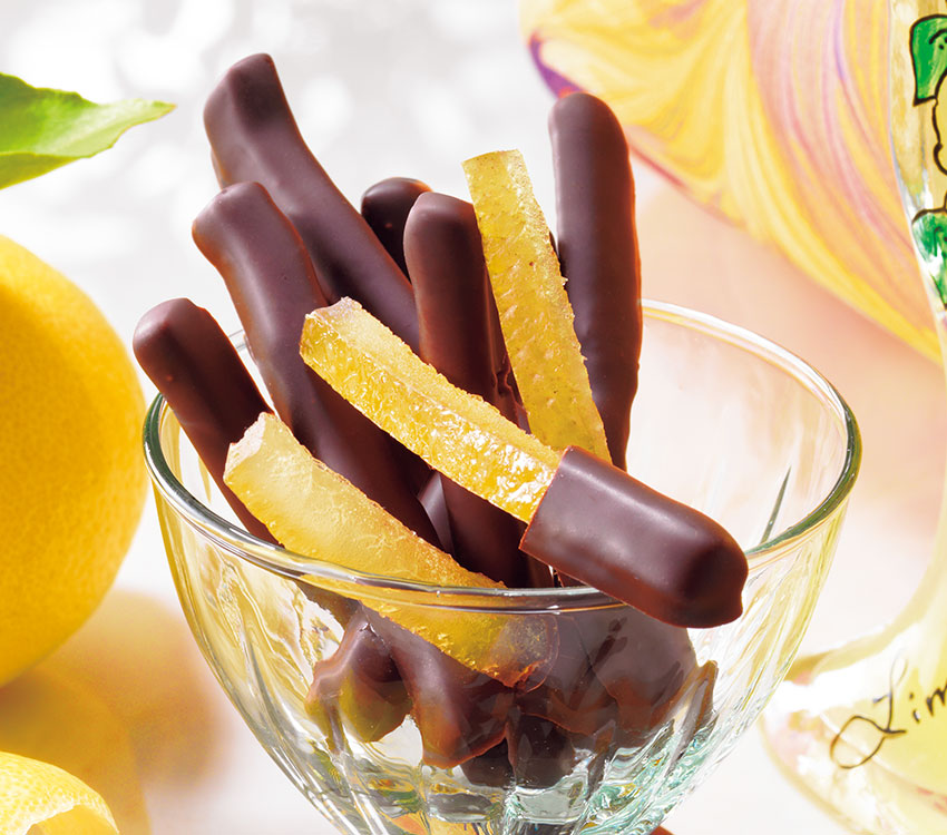 レモンピールチョコレート