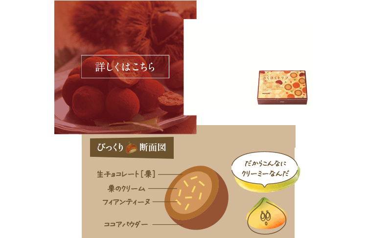ロイズさくさくトリフ[栗]