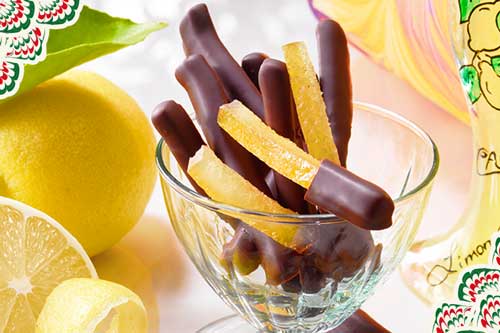 レモンピールチョコレート