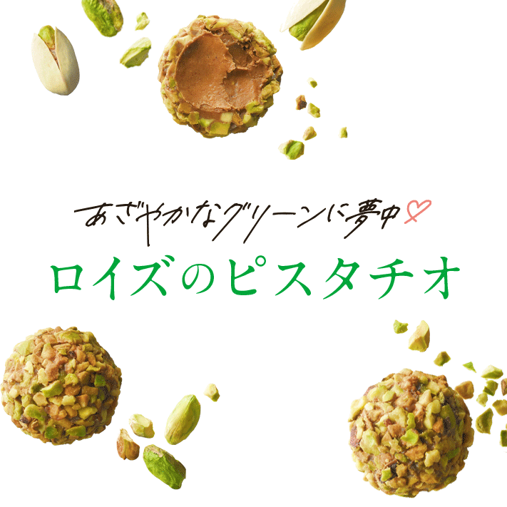 あざやかなグリーンに夢中 ロイズのピスタチオ ロイズ Royce 公式 チョコレート お菓子のオンラインショップ